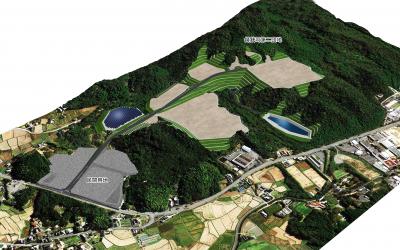 鋳銭司第二団地の完成予想図