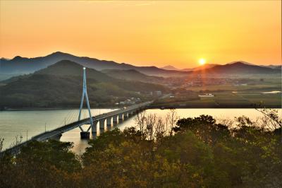 朝霧の周防大橋