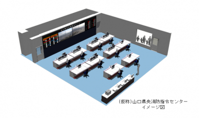 消防指令センターイメージ図