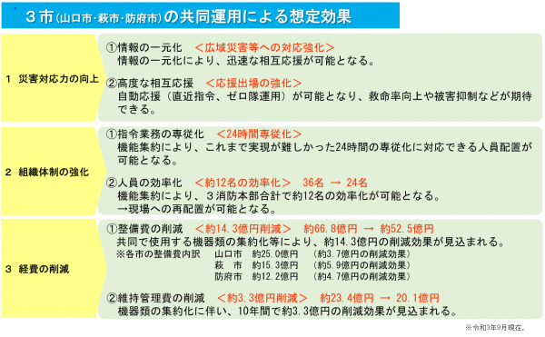 共同運用の想定効果