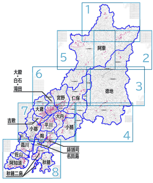 山口市埋蔵文化財地図 割図