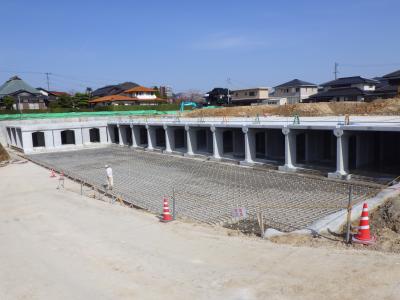 赤妻2号雨水貯留施設整備の様子
