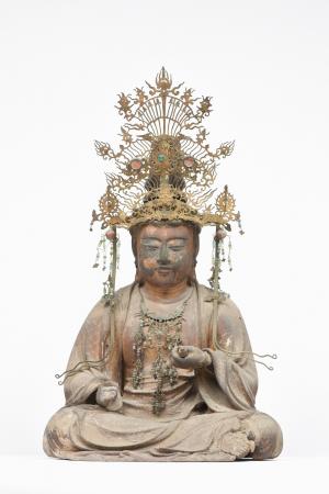 左脇侍像(文殊菩薩)