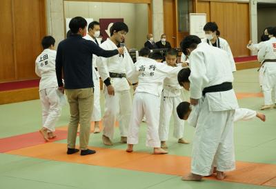 大野選手による技術指導の様子