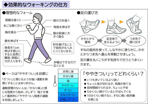 効果的なウォーキングの仕方