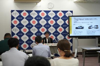 8月市長定例記者会見の様子2