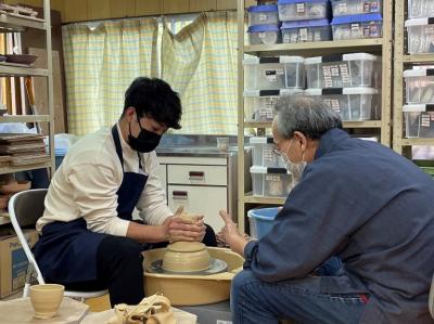 萩市「萩焼の技体験」の写真