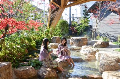 山口市「湯田温泉の足湯」の写真