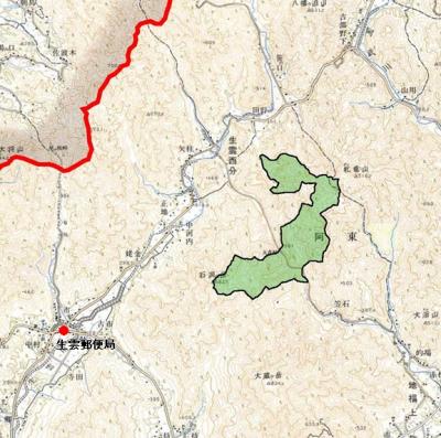 阿東地区の地図です