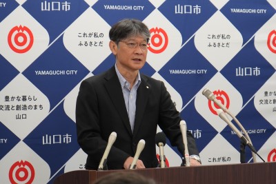 7月市長定例記者会見の様子1