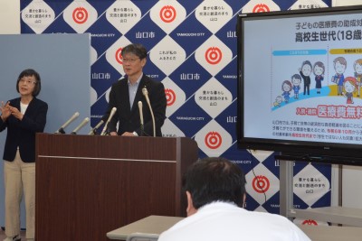 7月市長定例記者会見の様子2