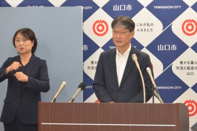 8月市長定例記者会見の様子2