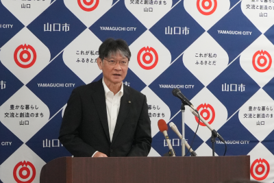 10月定例記者会見の様子1