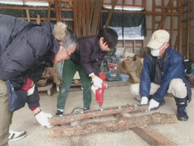 菌打ち体験の様子3