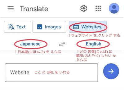 ウェブサイト