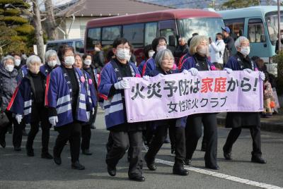 観閲行進の様子