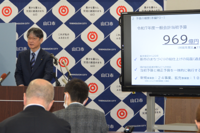 2月市長定例記者会見の様子2