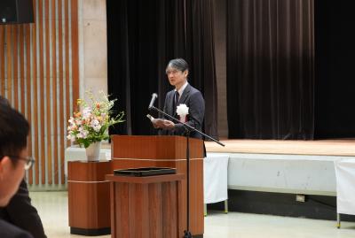 市長があいさつする様子