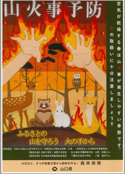 Ｒ７山火事予防ポスター（表）