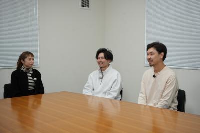 地域おこし協力隊へのインタビューの様子