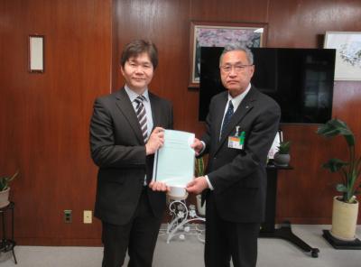 会長と教育長