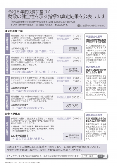 財政の健全性