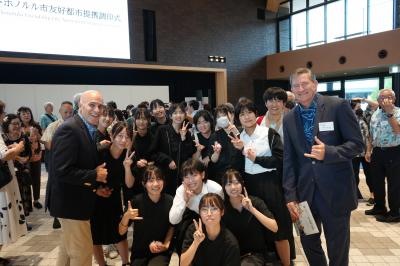 市民との交流の様子