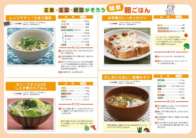 No.35 主食・主菜・副菜がそろう簡単朝ごはん