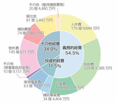 一般会計歳出　円グラフ