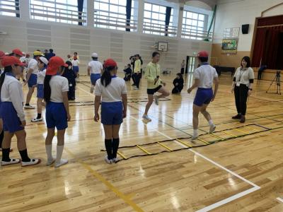 ラダーを使った練習
