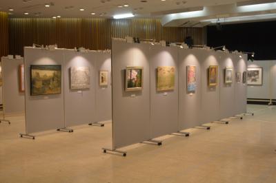 山口市美術展覧会の様子　絵画
