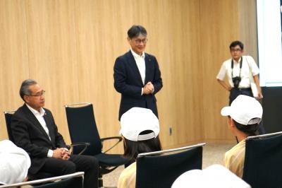 市長あいさつの様子