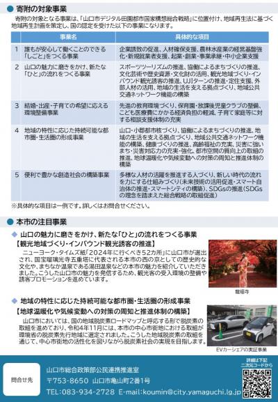 チラシ裏面