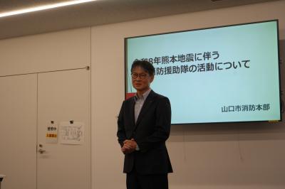 市長あいさつの様子