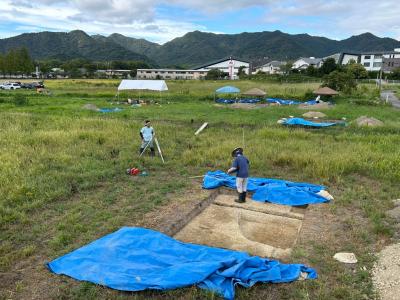 周防鋳銭司遺跡第5次調査作業風景