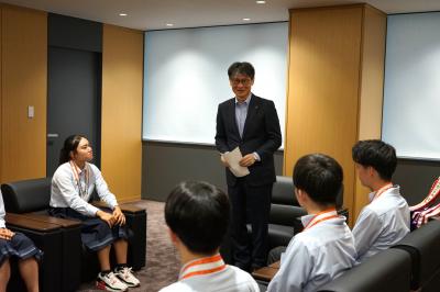 市長あいさつの様子
