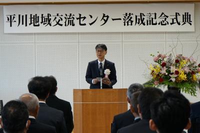 市長あいさつの様子