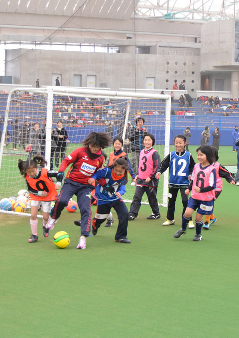 サッカークリニックの様子