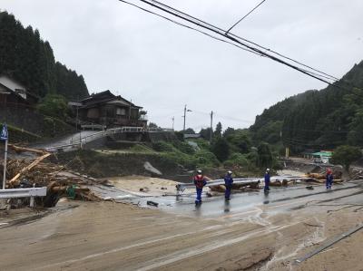 朝倉郡東峰村の被害状況