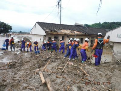 朝倉市杷木星丸地区の被害状況