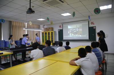 山口の中学校のようすを映像で発表