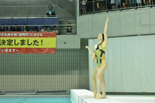 女子ペア演技の様子