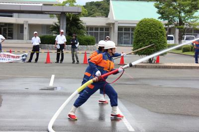 消防操法大会の様子1