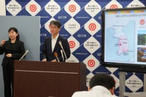 6月市長定例記者会見の様子1