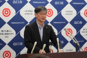 7月市長定例記者会見の様子1