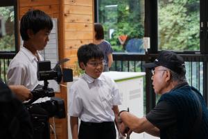 宮野中学校で行われた認知症サポーター養成講座の様子