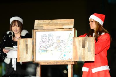 商工会議所青年部による紙芝居「日本のクリスマスは山口から」も行われた